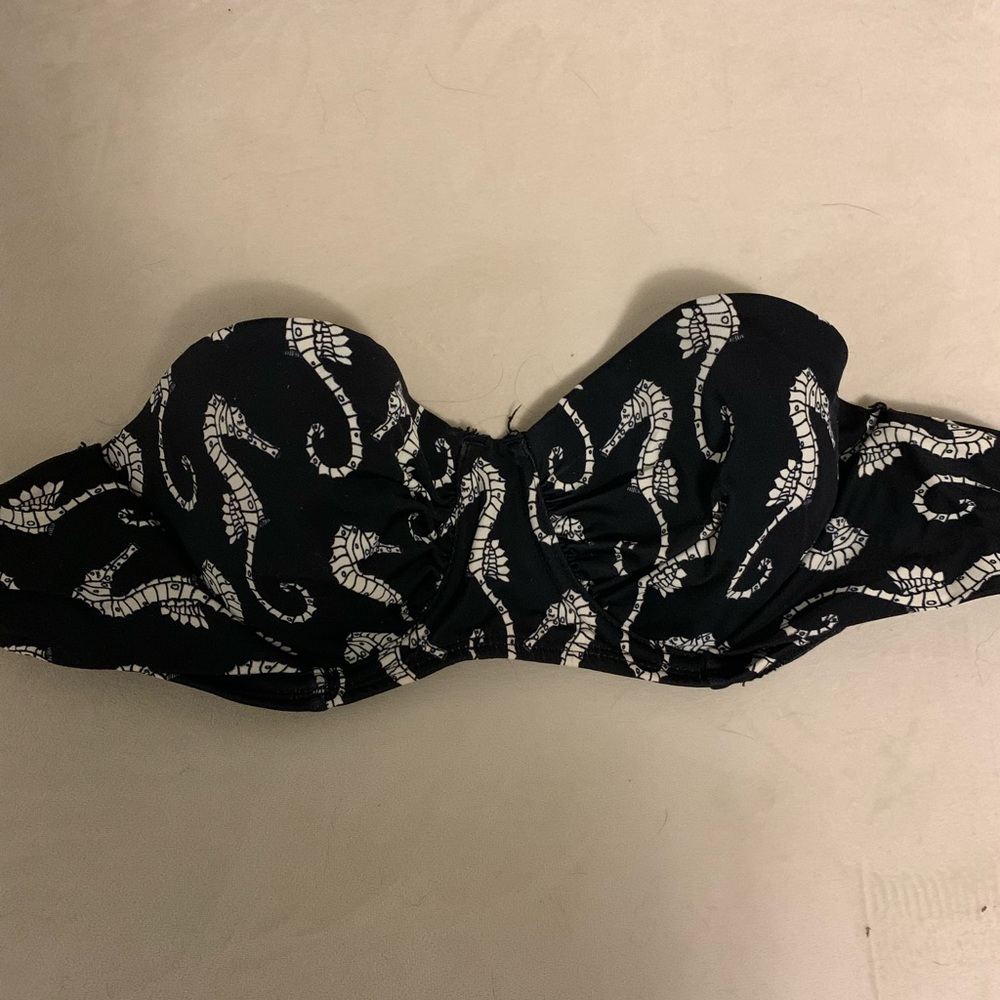 Black Seahorse Bikini atop